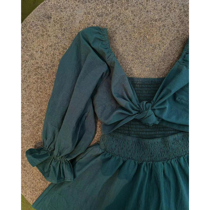 Karolina™ | Französisches Kleid mit Rückenärmeln