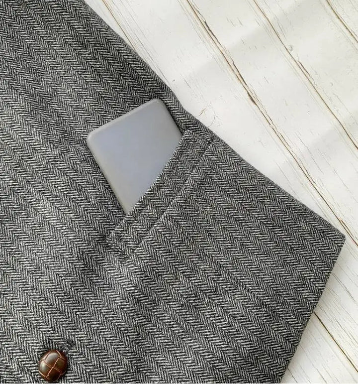 Jeremy | Wollgemischte Denim-Weste