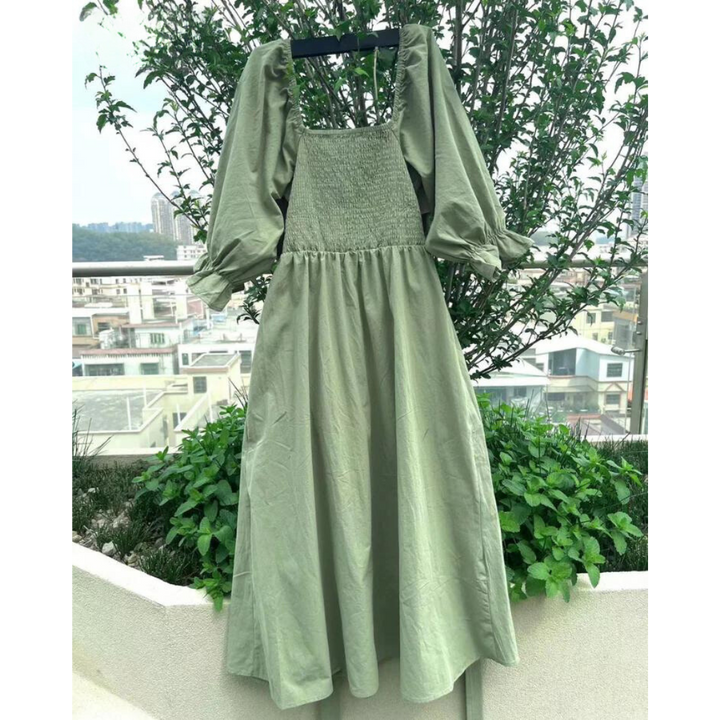 Karolina™ | Französisches Kleid mit Rückenärmeln
