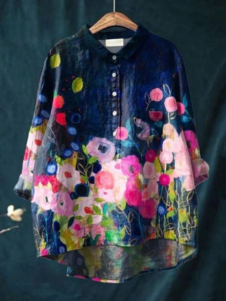 Petra - Bluse mit Blumendruck