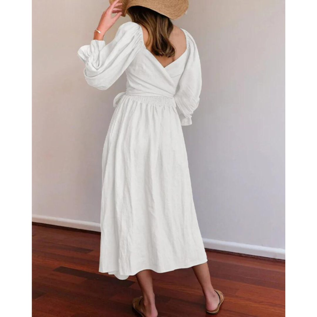 Karolina™ | Französisches Kleid mit Rückenärmeln