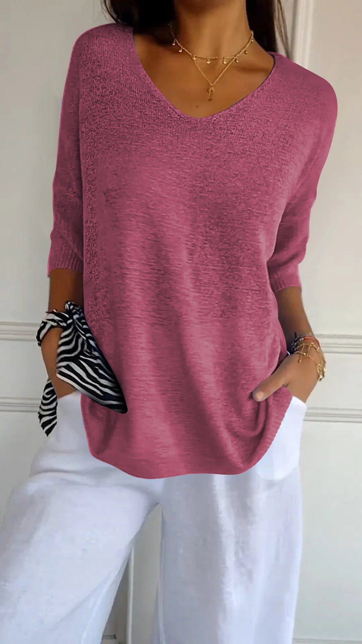 Lucia™ | Strickoberteil mit V-Ausschnitt