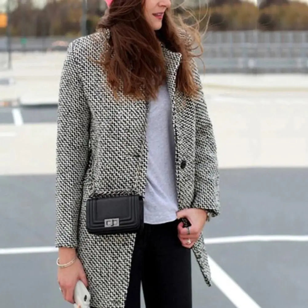 Claudia | Lange Jacke Mantel aus Wolle