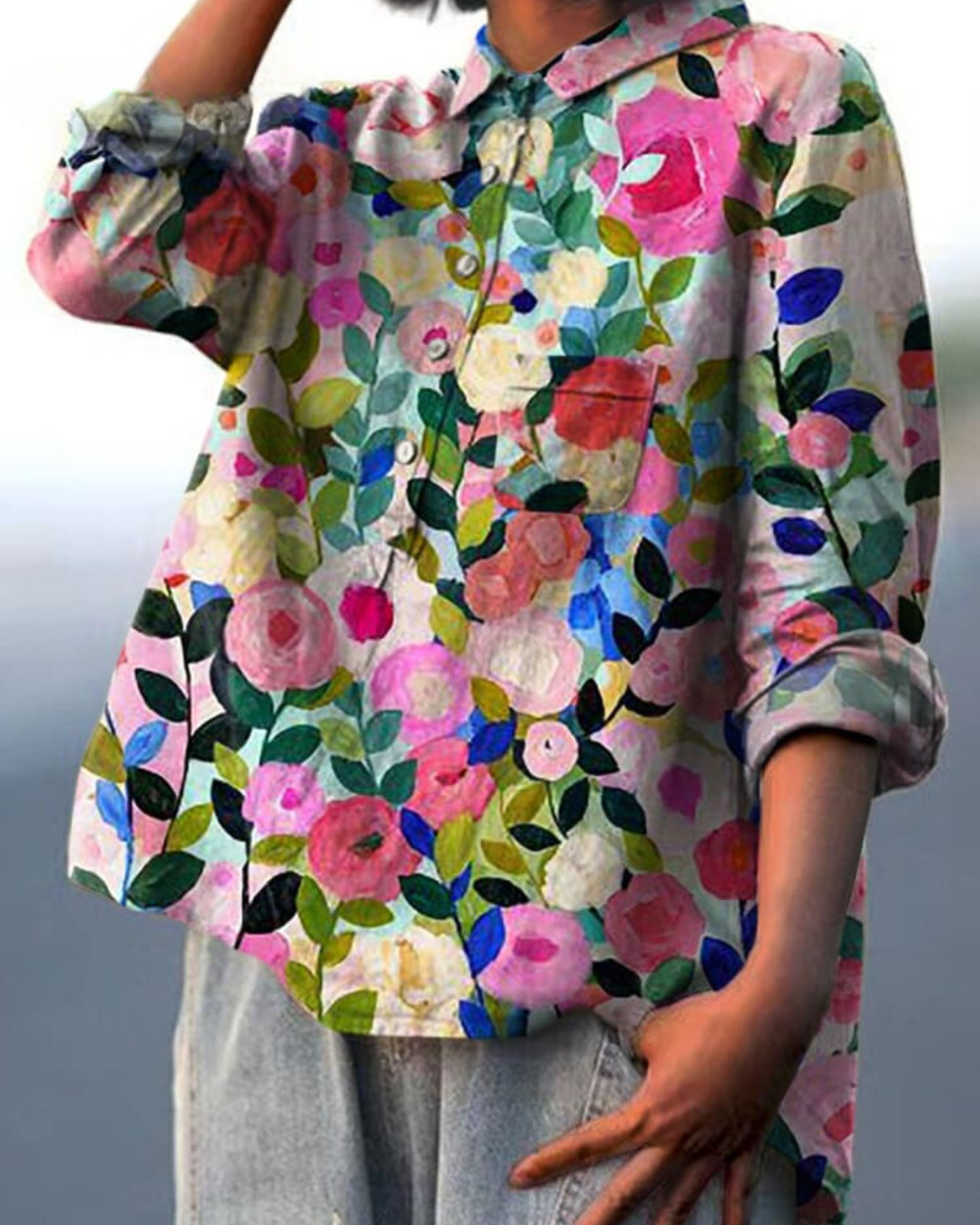 Petra - Bluse mit Blumendruck
