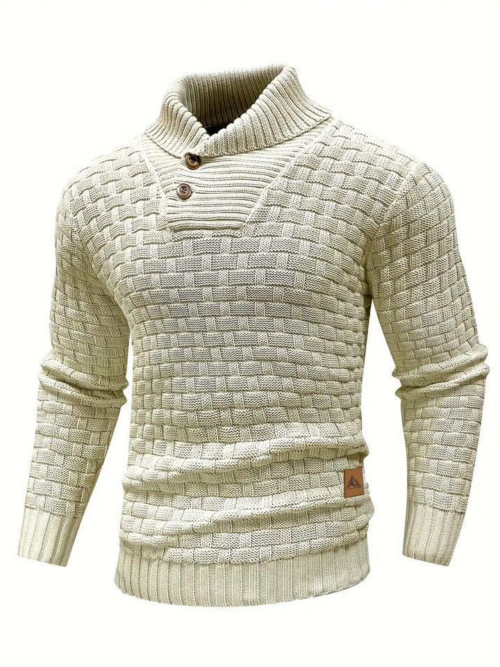 Jarren | Strickpullover im Slim Fit mit Kragen
