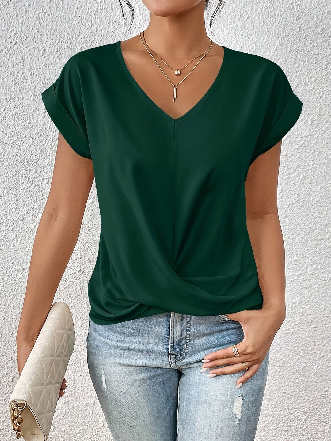 Lydia™ | T-Shirt mit Herz-Ausschnitt