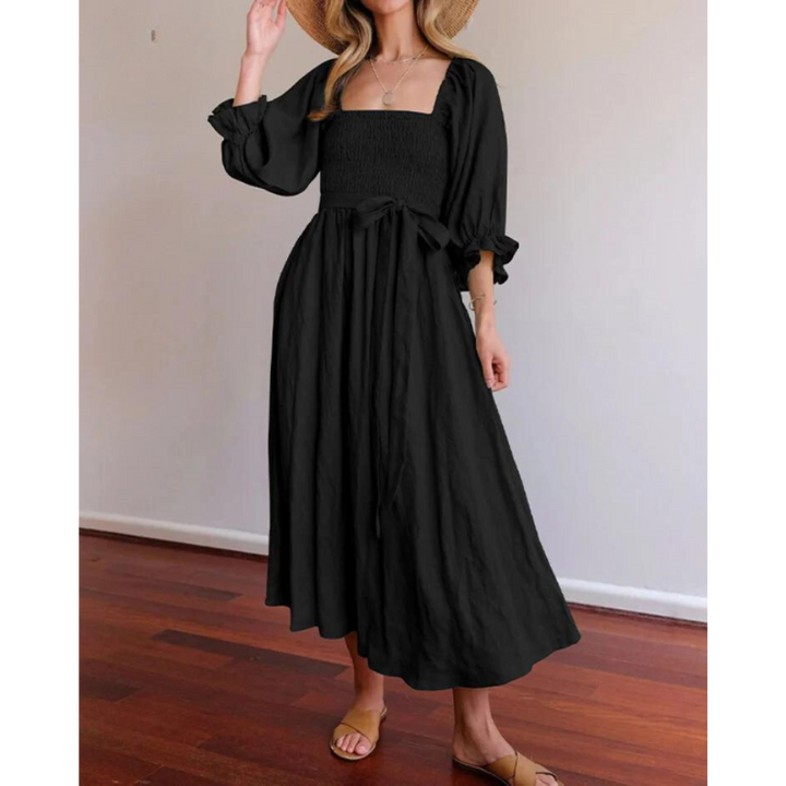 Karolina™ | Französisches Kleid mit Rückenärmeln