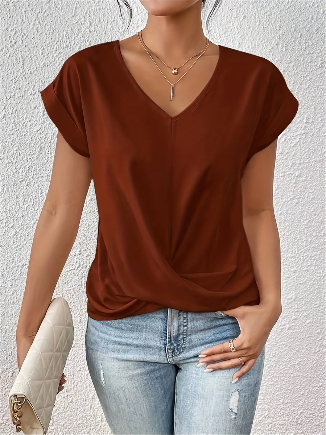 Lydia™ | T-Shirt mit Herz-Ausschnitt