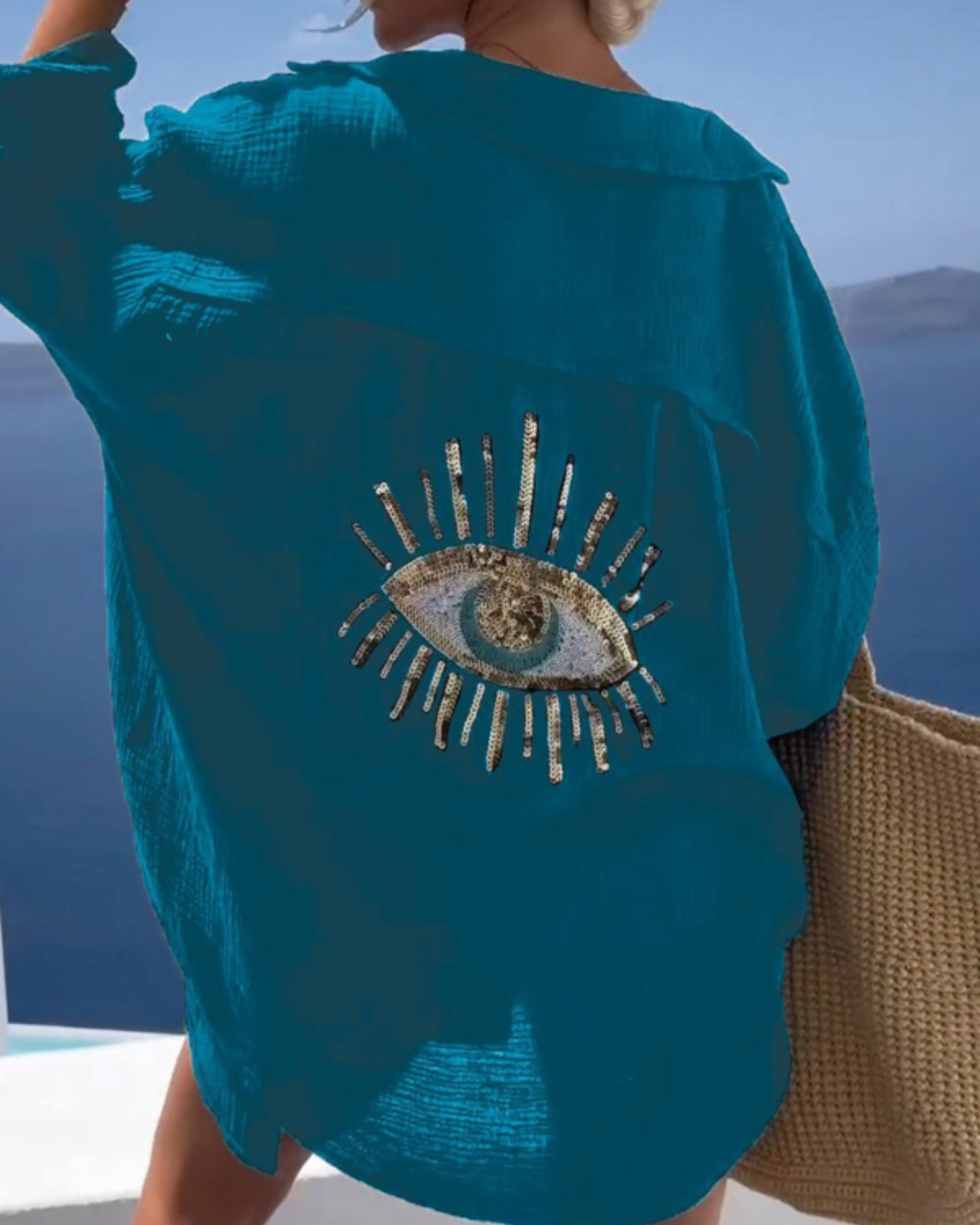 Sofie™ | Hemd mit Nazar-Aufdruck