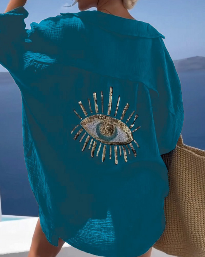 Sofie™ | Hemd mit Nazar-Aufdruck