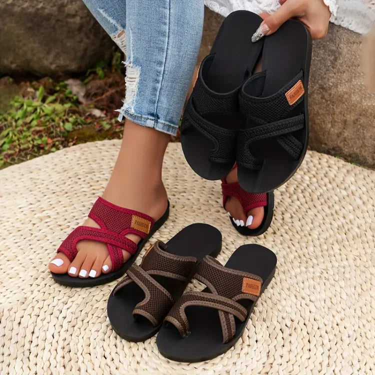 Hanna™ | Gleitsandalen aus perforiertem Mesh