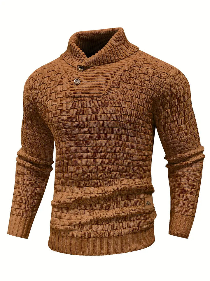 Jarren | Strickpullover im Slim Fit mit Kragen