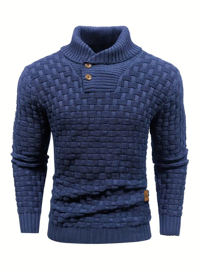 Jarren | Strickpullover im Slim Fit mit Kragen