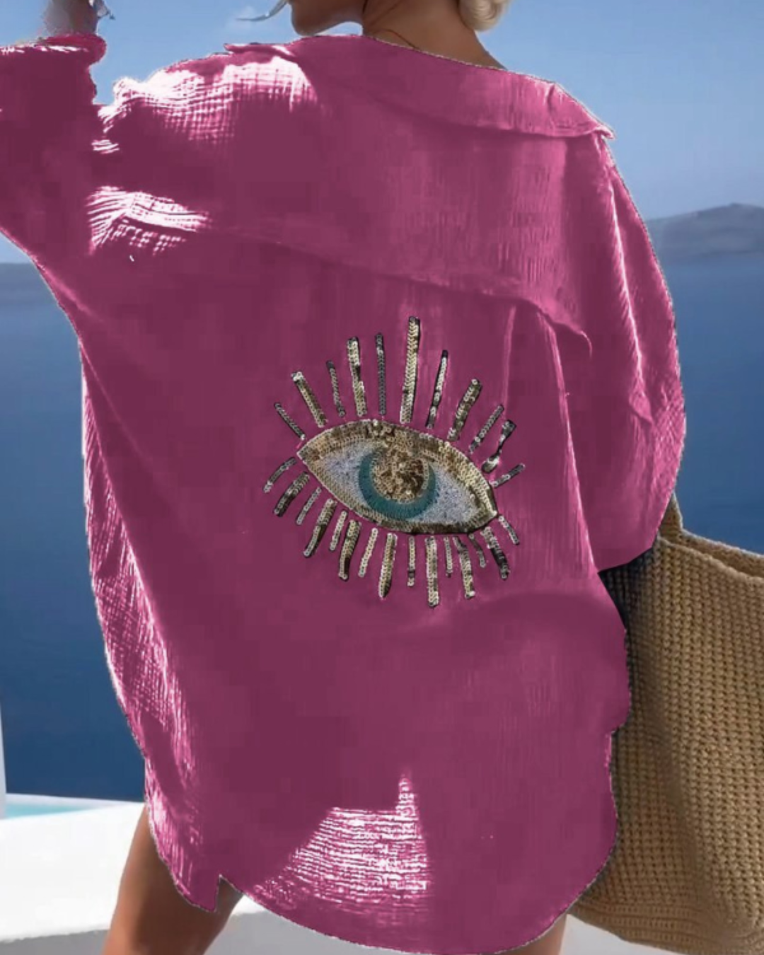 Sofie™ | Hemd mit Nazar-Aufdruck