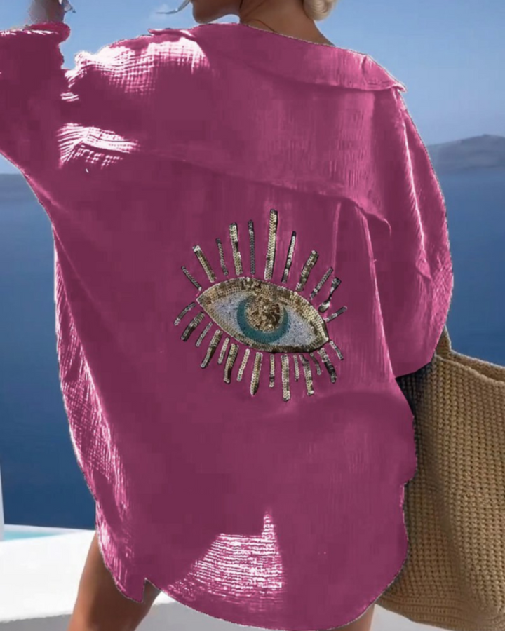 Sofie™ | Hemd mit Nazar-Aufdruck