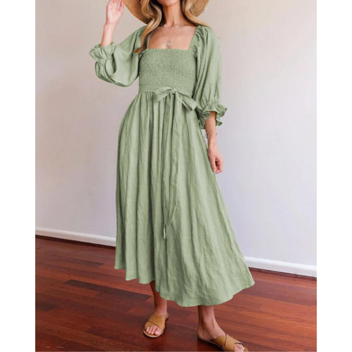 Karolina™ | Französisches Kleid mit Rückenärmeln