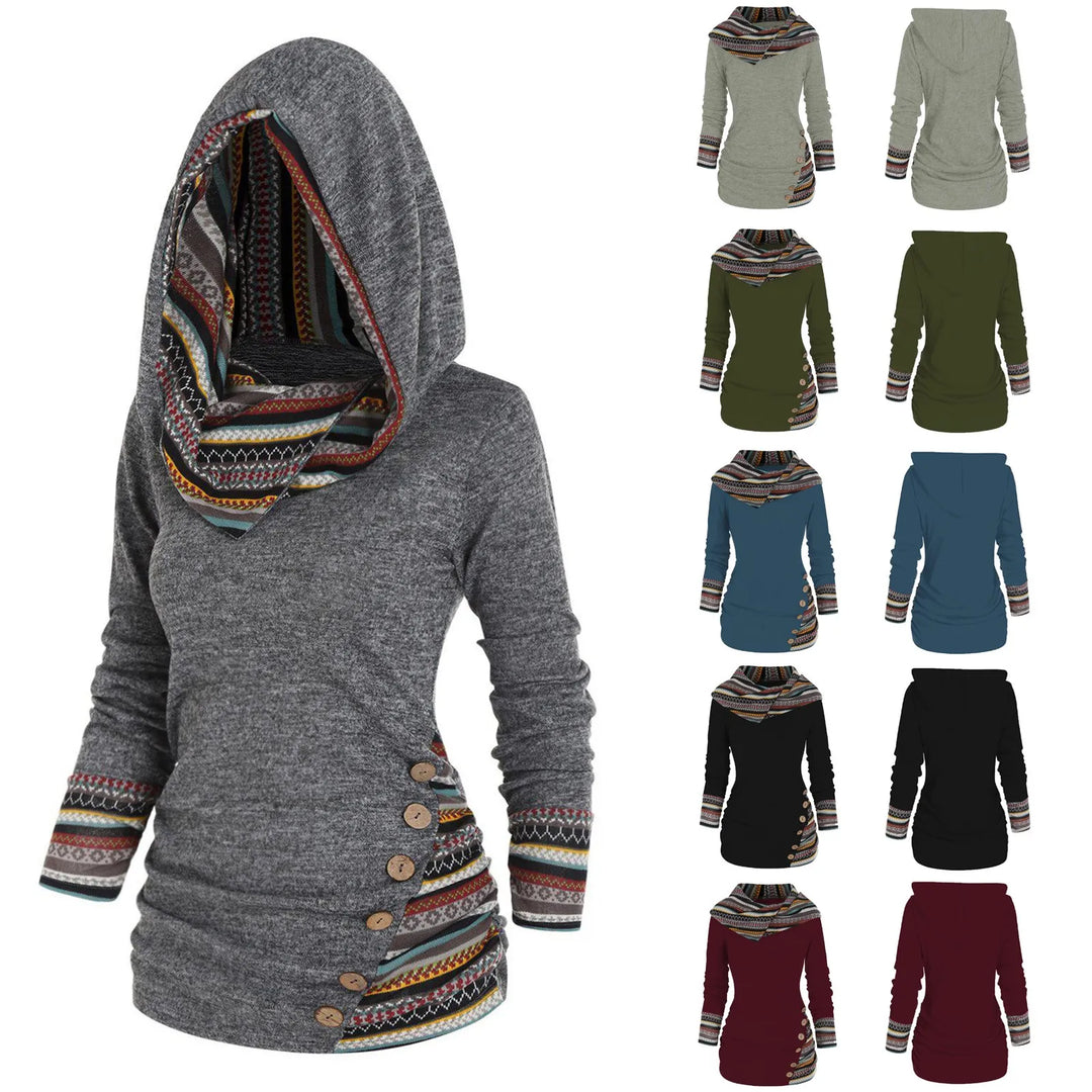 Adelheid™ | Lässiger Tribal-Hoodie