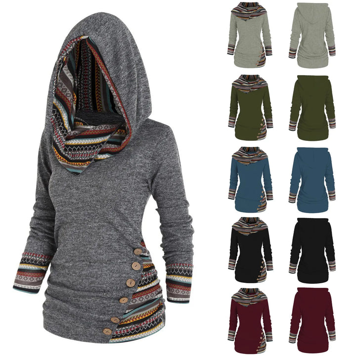 Adelheid™ | Lässiger Tribal-Hoodie
