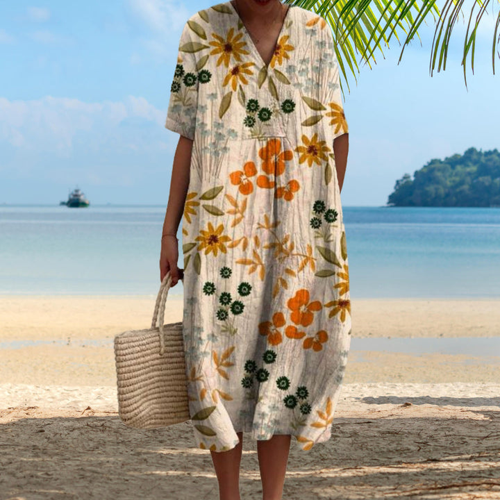 Bernadette™ | Buntes Blumenkleid