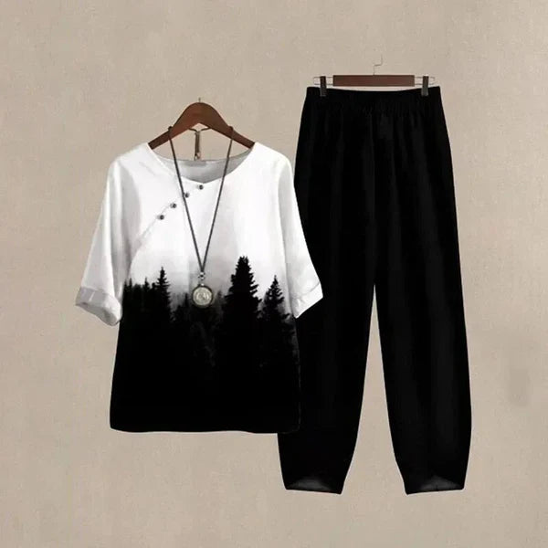 Debbie™ | Elegantes und bequemes Shirt- und Hosen-Set