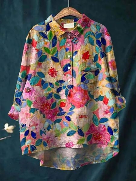 Petra - Bluse mit Blumendruck