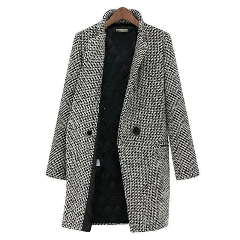 Claudia | Lange Jacke Mantel aus Wolle