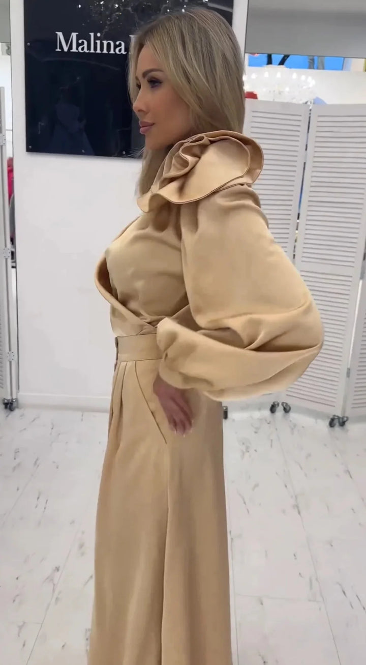 Larissa™ | Eleganter Overall mit Puffärmeln