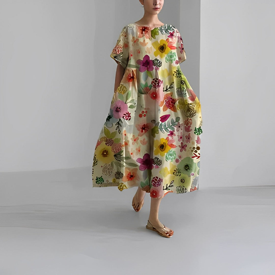 Hilda™ | Bohemien-Blumenkleid
