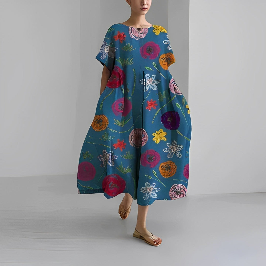 Hilda™ | Bohemien-Blumenkleid