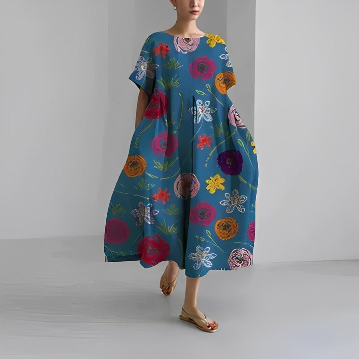 Hilda™ | Bohemien-Blumenkleid