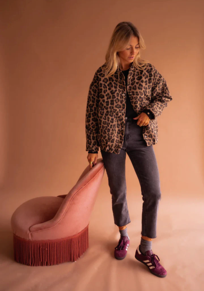 Mariella™ | Die Leopard-Bomberjacke