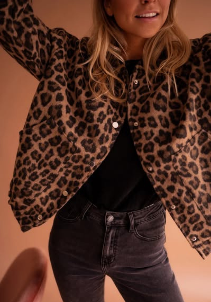 Mariella™ | Die Leopard-Bomberjacke