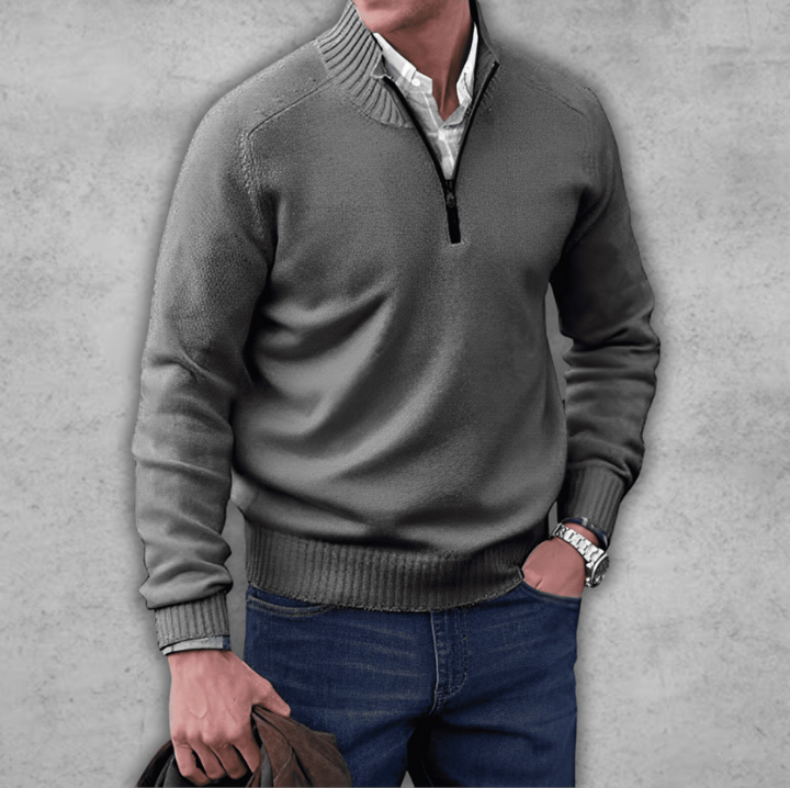 Markus | Eleganter Reißverschluss-Pullover