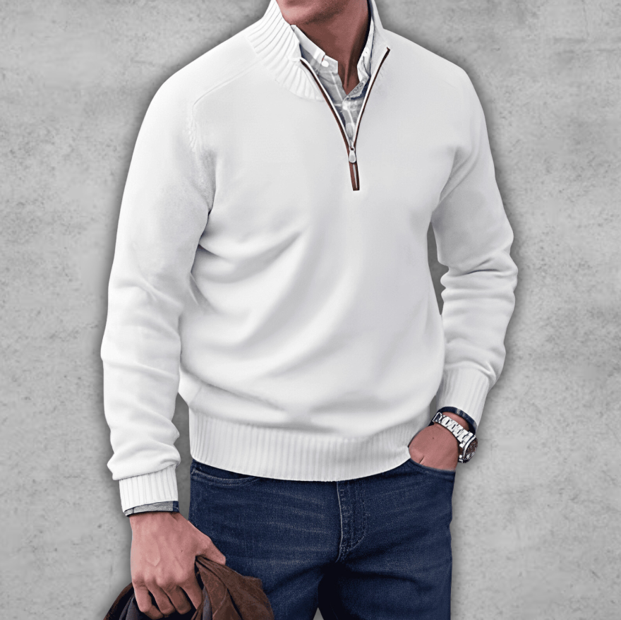 Markus | Eleganter Reißverschluss-Pullover