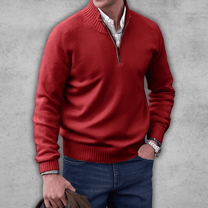 Markus | Eleganter Reißverschluss-Pullover