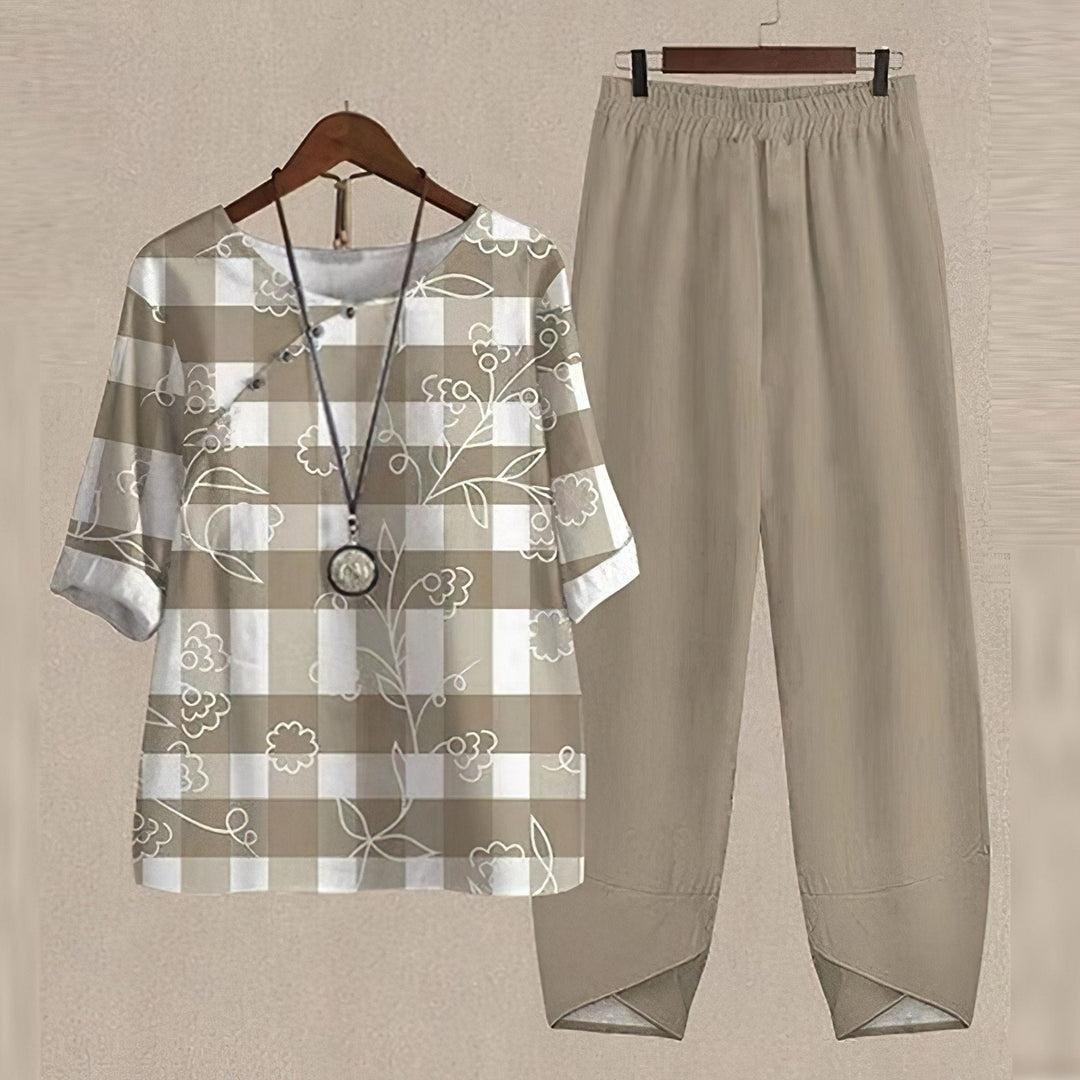 Debbie™ | Elegantes und bequemes Shirt- und Hosen-Set
