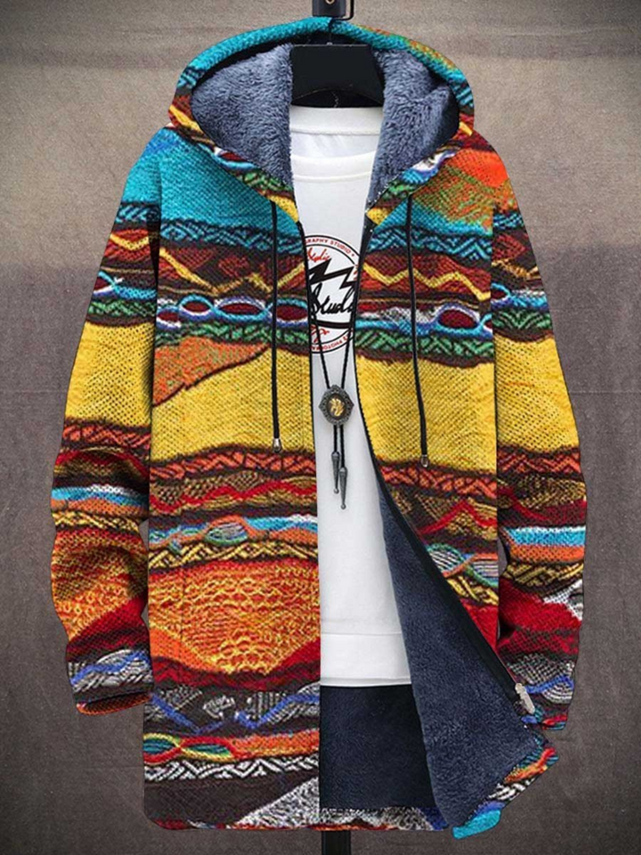Liam | Retro Hoodie mit 3D-Druck