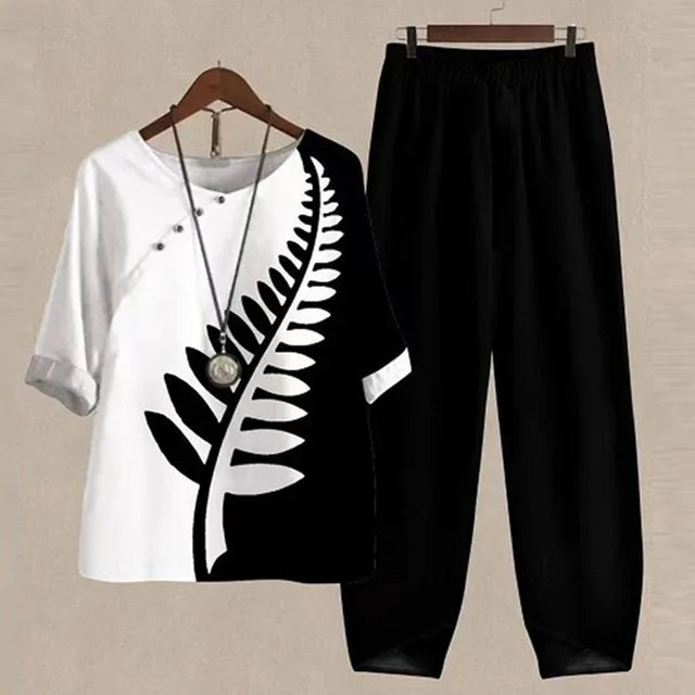 Debbie™ | Elegantes und bequemes Shirt- und Hosen-Set