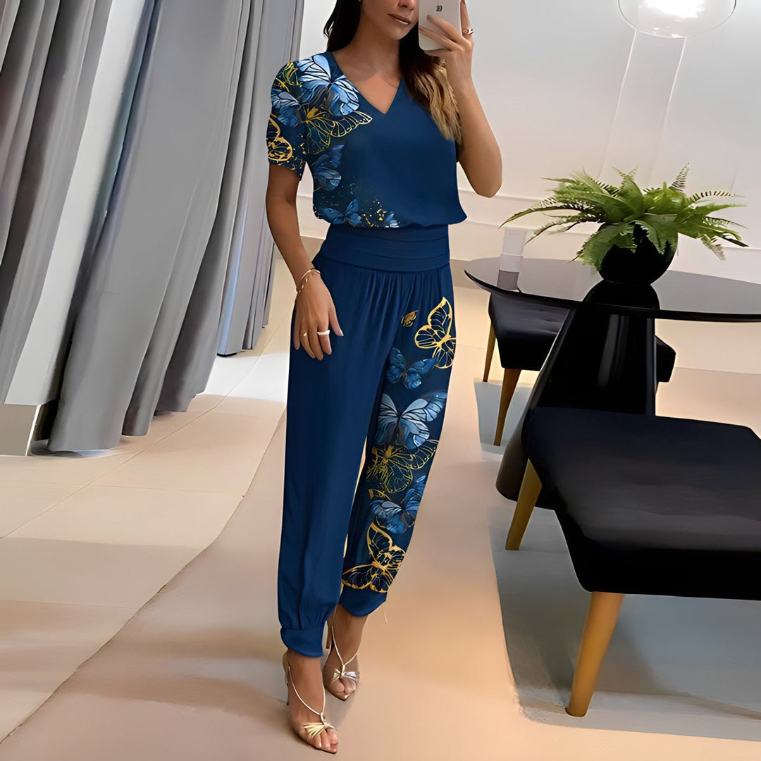 Astrid™ | Trendiges Set mit Bluse und Hose