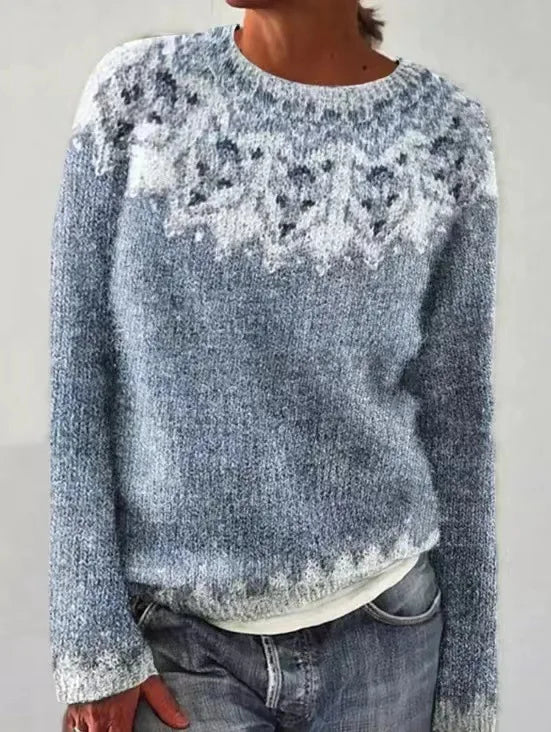 Cheryl | Strickpullover mit Rundhalsausschnitt