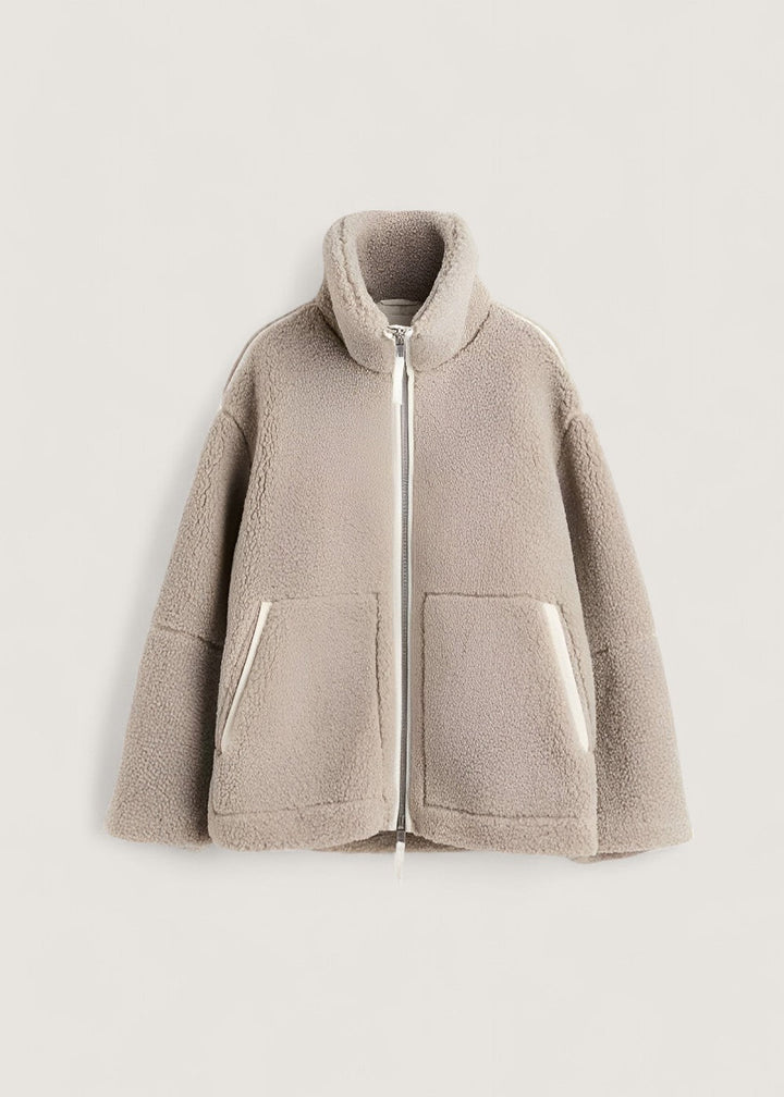 Maxine | Teddyjacke mit Reißverschluss