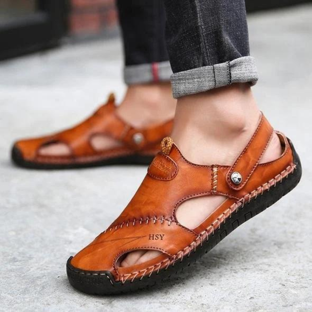 Gregor™ | Lässige Ledersandalen
