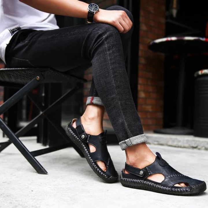 Gregor™ | Lässige Ledersandalen