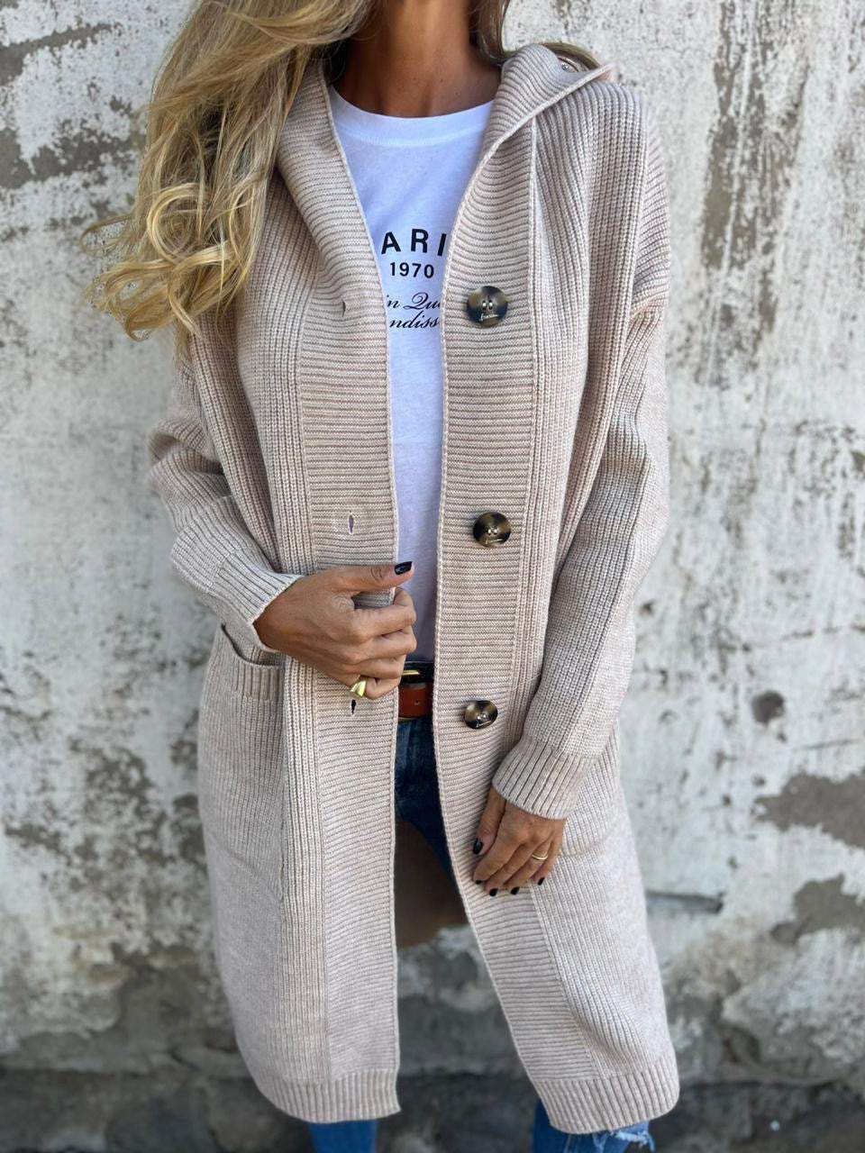 Anette™| Eleganter langer Strickcardigan