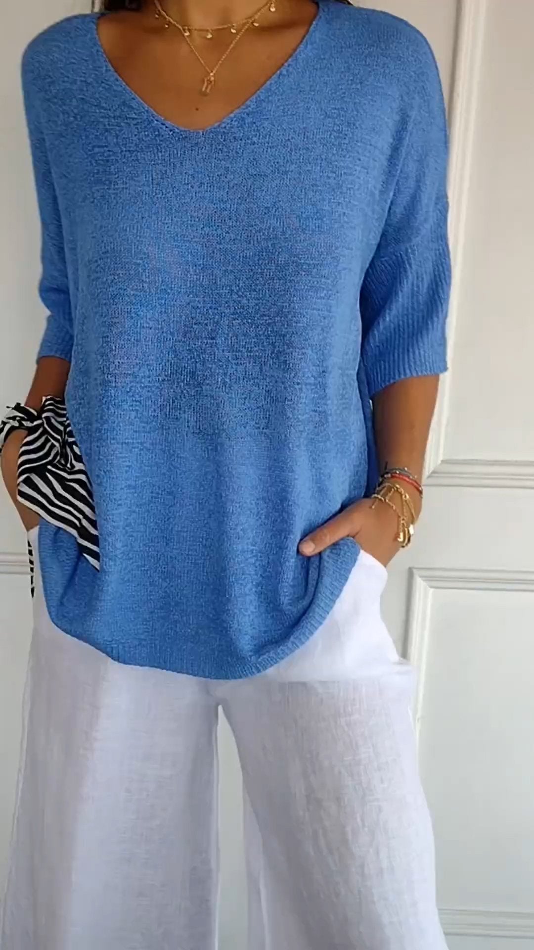 Lucia™ | Strickoberteil mit V-Ausschnitt