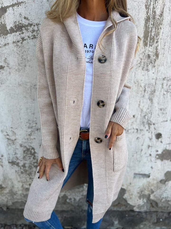 Anette™| Eleganter langer Strickcardigan