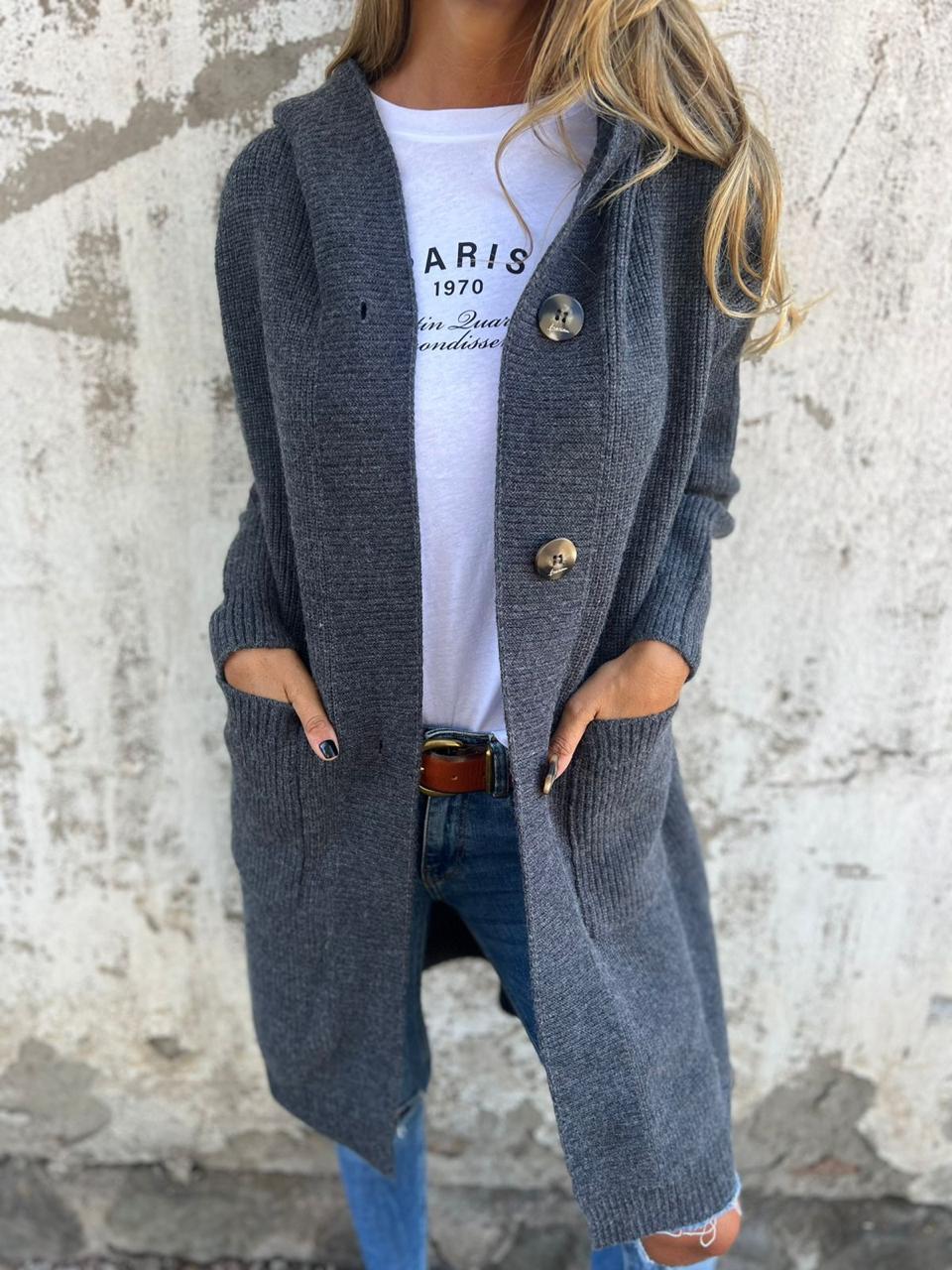 Anette™| Eleganter langer Strickcardigan