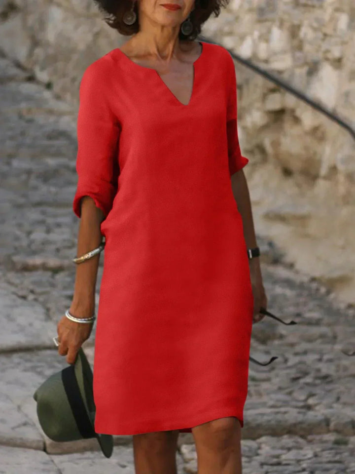 Jennifer™ | Elegantes Kleid mit V-Ausschnitt