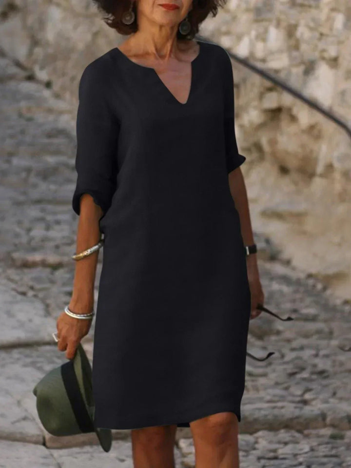 Jennifer™ | Elegantes Kleid mit V-Ausschnitt