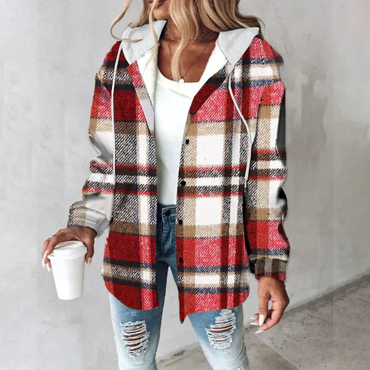 Khyra | Stylische karierte Jacke
